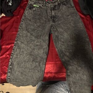 Empyre Black Straight Leg Jeans with Vintage Appeal